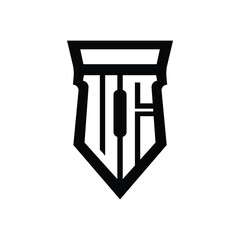 UF monogram logo design letter text name symbol monochrome logotype alphabet character simple logo