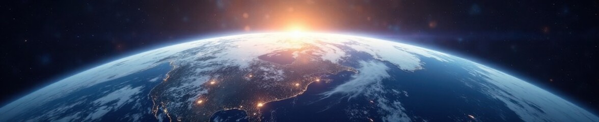 Striking image of Earth's curvature and atmospheric details , space, detail, photographic