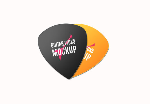 Triangle Guitar Picks Mockup