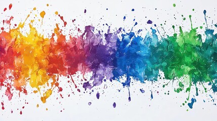Fototapeta premium Colorful Abstract Paint Splatter Background Design