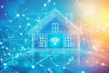 Schematic representation of a smart home network
