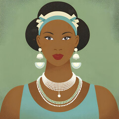 Bridgerton, Regal Era, Beautiful African American Madame, Alpha Kappa Alpha Inspired, Black Girl Art, Black Woman Art, Sorority, Pearls, Ivy Leaf, Pretty in Pink