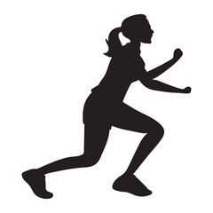 A picture of exercise logo icon white background