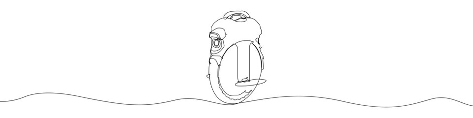 Balance bike icon line continuous drawing vector. One line balancing board scooter icon vector background. Gyroscooter icon. Continuous outline of a gyro scooter icon.