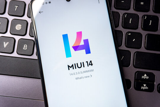 Xiaomi Miui 14 os on mobile phone
