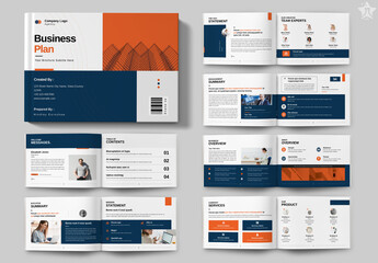 Business Plan Landscape Brochure Template