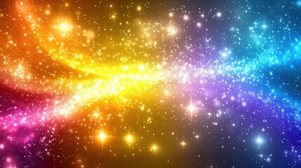Fototapeta premium Colorful Abstract Galaxy Background with Bright Starry Elements