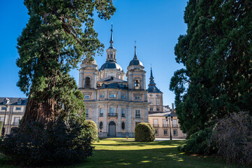 Fototapeta na wymiar La granja de San Ildefonso in Segovia