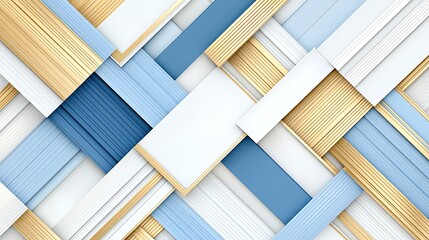 Woven blue panels design