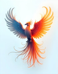 Fototapeta premium vector illustration of an abstract bird