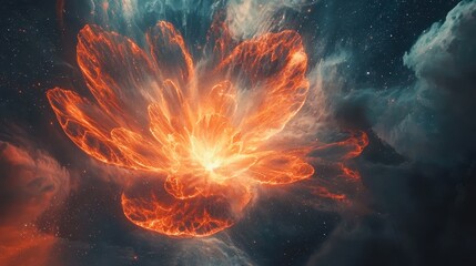 Surreal Vision of an Intricate Nebula Forming in Cosmic Space