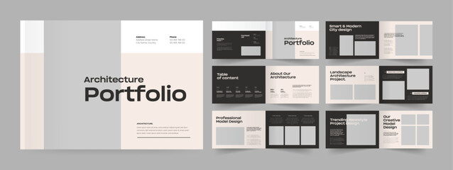 landscape Interview portfolio and architecture portfolio presentation design professional portfolio album
