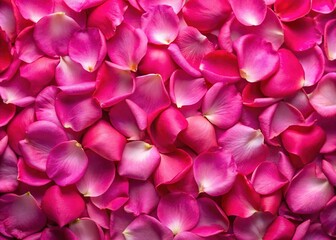 Romantic Pink Rose Petals Valentine's Day & Mother's Day Background Flat Lay
