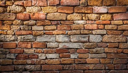 Obraz premium rustic aged wall background for creative projects timeless beauty of rustic brick wall background concept