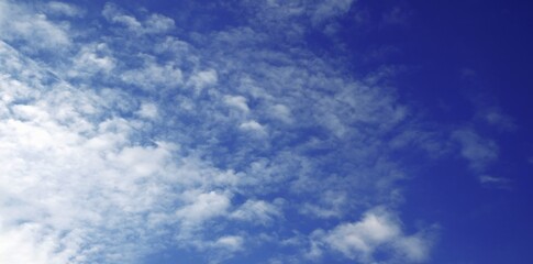 Abstract colorful cloudy sky background. Clouds of different shapes. Nice picture. Cover. Wallpaper. copy space.