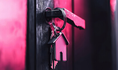 Discover the essence of home with a stylish key and lock – a perfect representation of security, comfort, and personal space, showcasing the beauty and modern design of contemporary living.