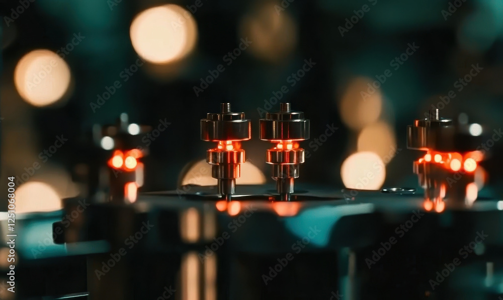 Poster exploring cutting-edge technology: a close-up on innovative mechanics and components that drive indu