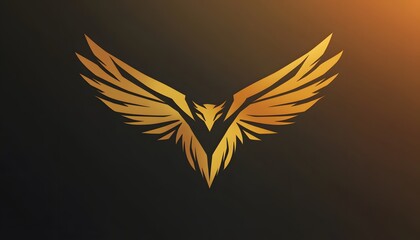 Obraz premium Golden Eagle Wings Majestic Flight Design