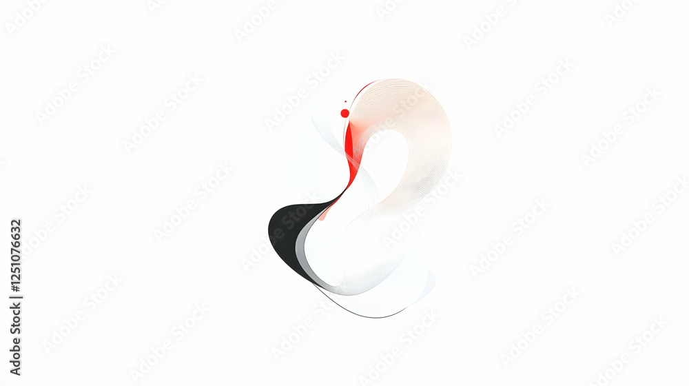 Poster abstract artwork for design assets fluid, colorful shapes intertwine with light and shadows, creatin