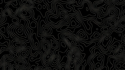 Topographic contour map. similar cartography illustration. Modern design with White background with topographic wavy pattern design. paper texture Imitation of a geographical map shades