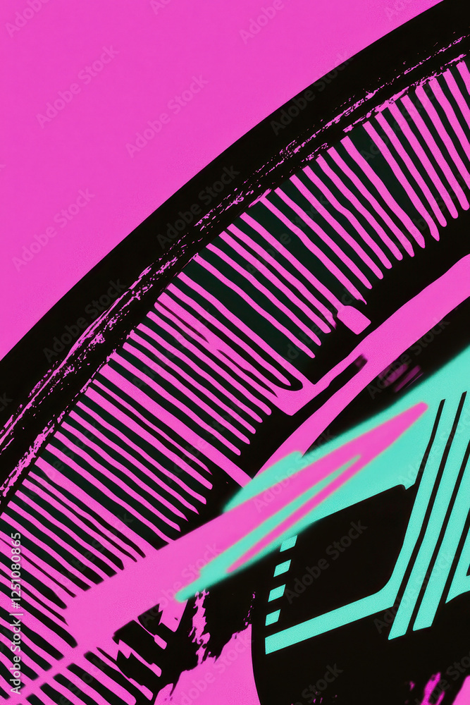 Poster captivating abstract composition featuring bold colors and dynamic shapes for stunning visuals in gr