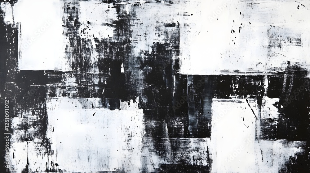 Aufkleber dramatic monochrome abstract composition with contrasting shapes and textures this high contrast min