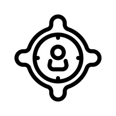 Target Audience Icon Vector Symbol Design Illustration