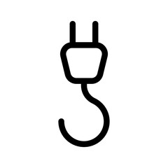 Crane Hook Icon Vector Symbol Design Illustration