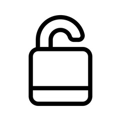 Unlock Icon Vector Symbol Design Illustration