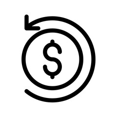 Refund Icon Vector Symbol Design Illustration
