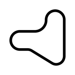 Race Track Icon Vector Symbol Design Illustration