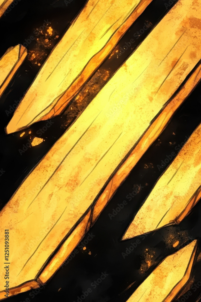 Aufkleber exploring the intricate beauty of golden shimmering textures: a visual journey through abstract art 