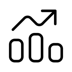 Graph Icon Vector Symbol Design Illustration