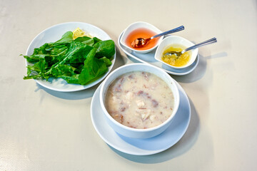 Turkish Traditional Tripe Soup. Iskembe, tuzlama, sirdan, beyran, ayak paca, kelle paca corbasi.