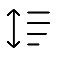 Sort Icon Vector Symbol Design Illustration