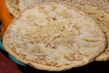 Moroccan Amazigh Bread, Traditional Berber Bread Close Up