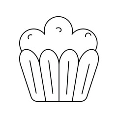 sweet lineal icon with white background vector stock illustration