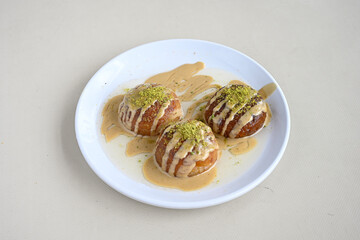 Traditional delicious Turkish dessert, Turkish name; Kemalpasa tatlisi