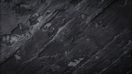 Naklejka premium Dark blue slate rock texture background with rough, cracked layers of stone, creating a natural, rugged surface. Ideal for nature, geology, or abstract design projects