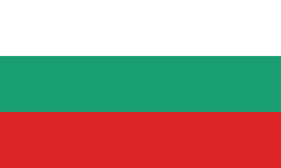 Flag of Bulgaria. Bulgaria flag. Standard color. Standard size. A rectangular flag. Computer illustration. Digital illustration. Vector illustration.