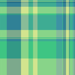 Size tartan pattern fabric, celtic textile vector seamless. Summer check background texture plaid in teal and pastel colors.