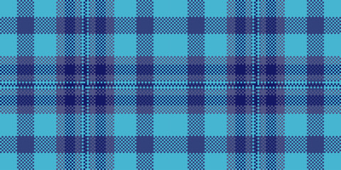 Sensual vector texture pattern, image fabric plaid tartan. Poster textile background seamless check in blue and cyan colors.