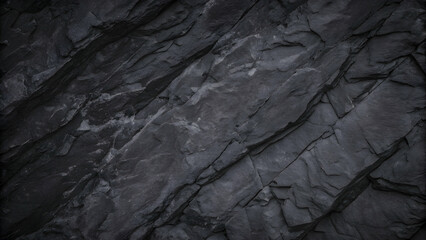 Dark blue slate rock texture background with rough, cracked layers of stone, creating a natural, rugged surface. Ideal for nature, geology, or abstract design projects