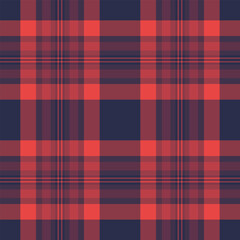 Vibrant coral and navy plaid pattern.  Perfect for textile design, fashion, website backgrounds, or any project needing a stylish, textured look.  Seamless repeat design for endless possibilities.