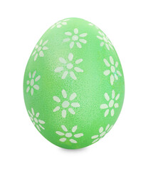 Happy Easter. Bright painted egg isolated on white