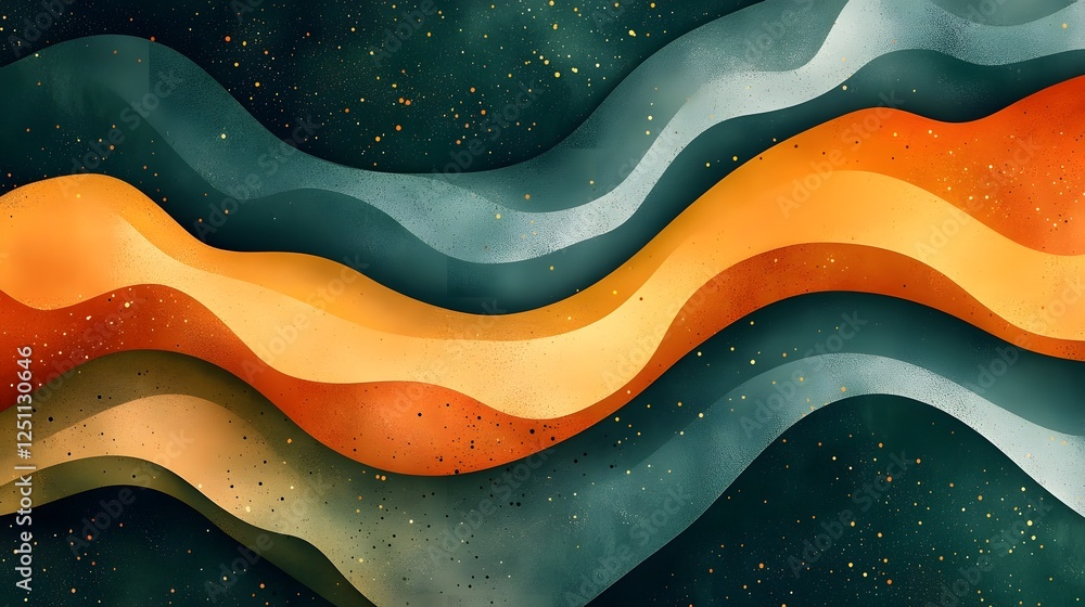 Leinwandbilder mesmerizing swirling celestial dreamscape with vibrant cosmic gradients and flowing abstract pattern