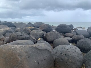 stones on the beach
