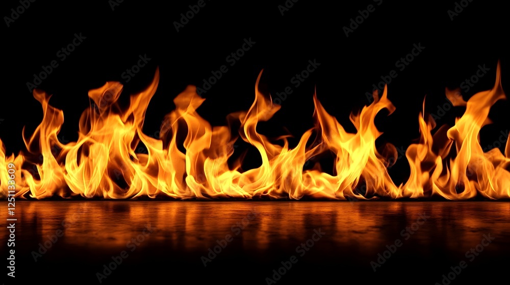 Poster raging flames engulf the darkness creating a fiery spectacle of raw power and intensity this dramati