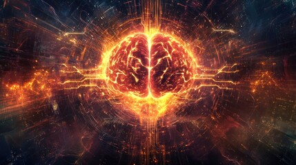 The Flaming Mind: A Digital Brain's Fiery Awakening