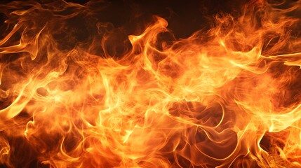 Roaring and raging inferno of intense fiery flames consuming with scorching heat glowing embers and powerful energy  Dramatic of blazing fire engulfing and burning with bright illumination